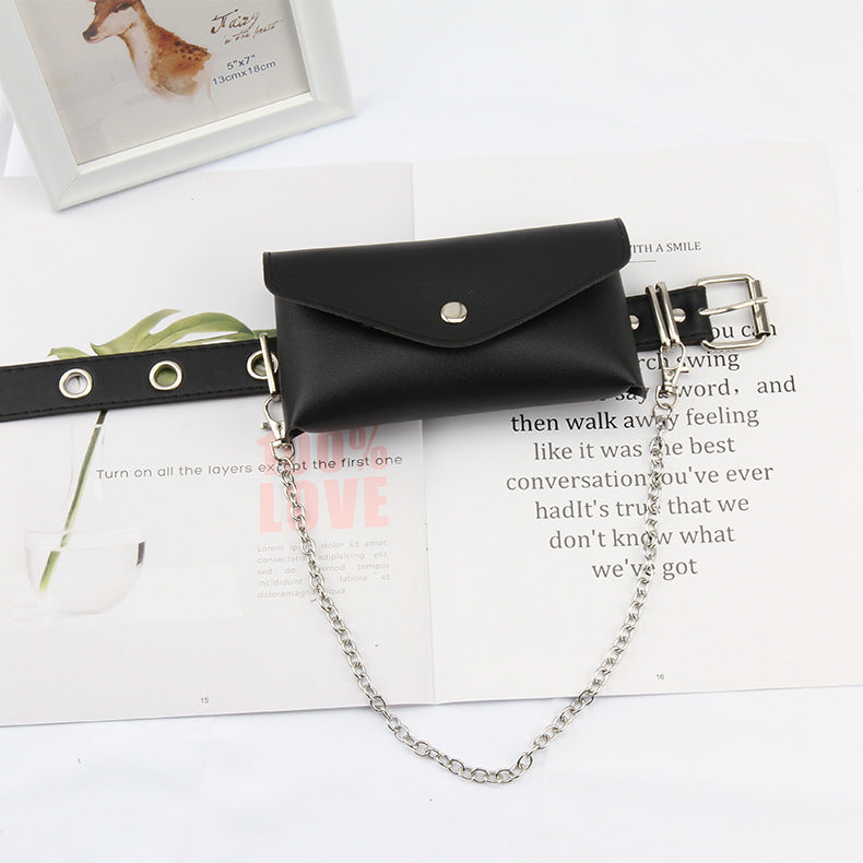 Whoelsale PU Full Hole Punk Style Waistband